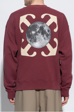 Burgundy Sweatshirt with logo Off SchaferandweinerShops Colombia Hazel Floral Shirt White